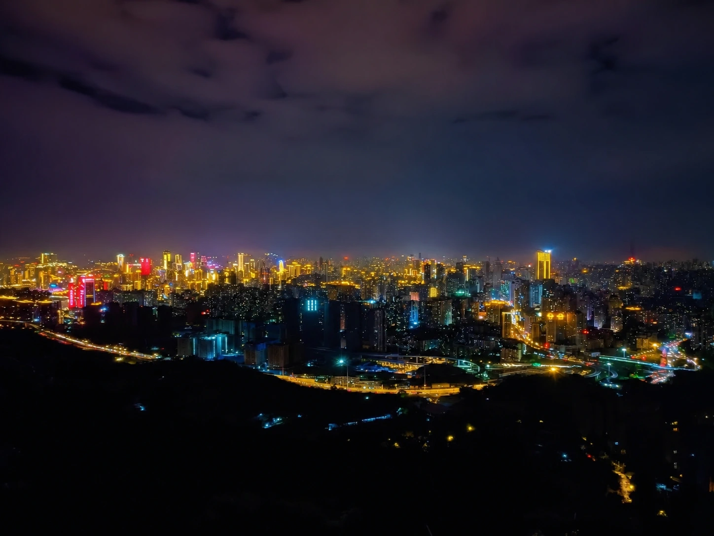 Night view of Chongqing from Yihua Night View Park