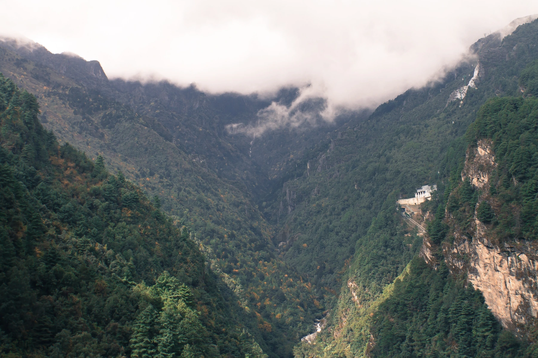 Long view of the Cangshan range west of Dali