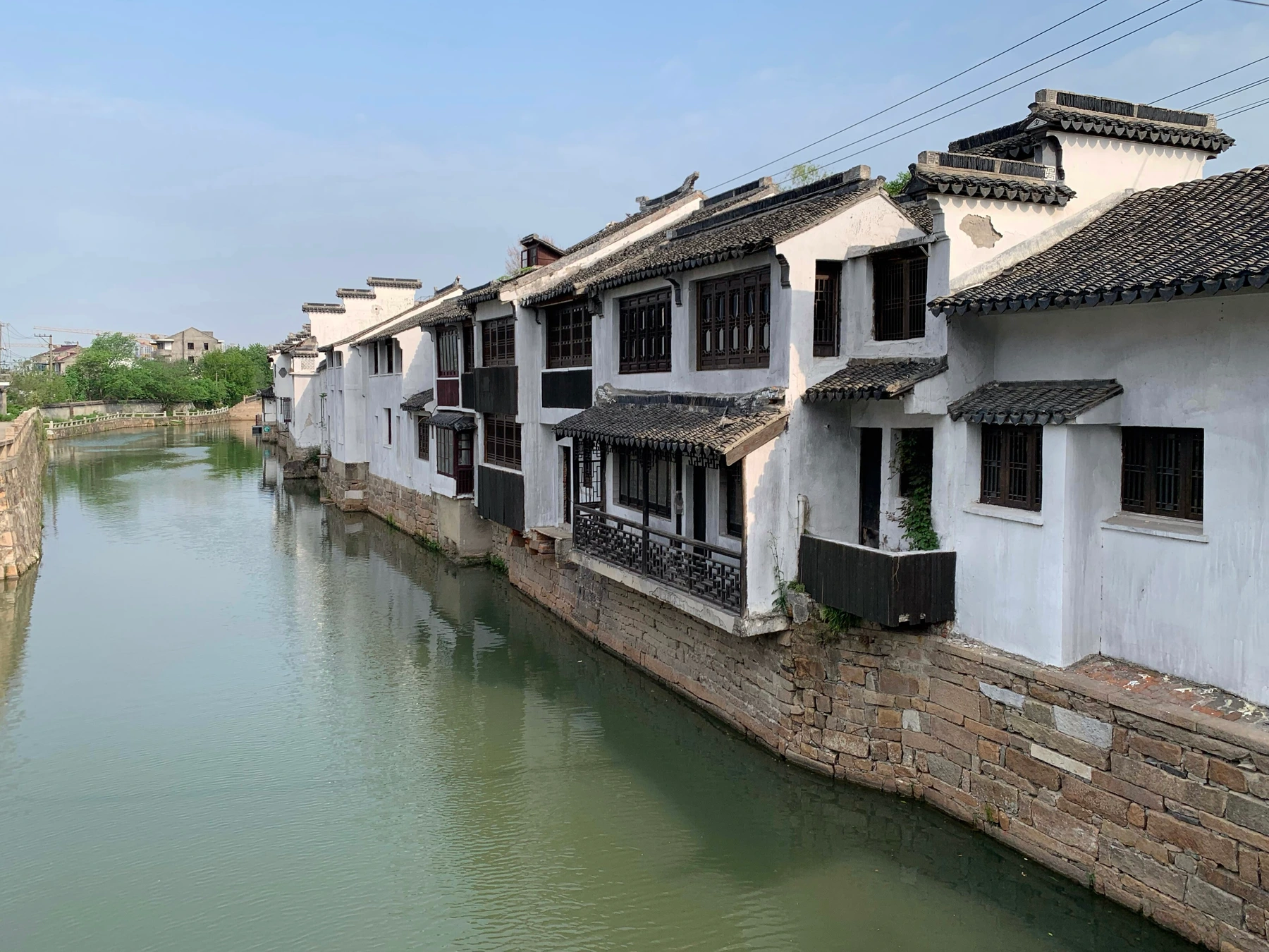 Canal-side historic architecture below Tiger Hill in Suzhou