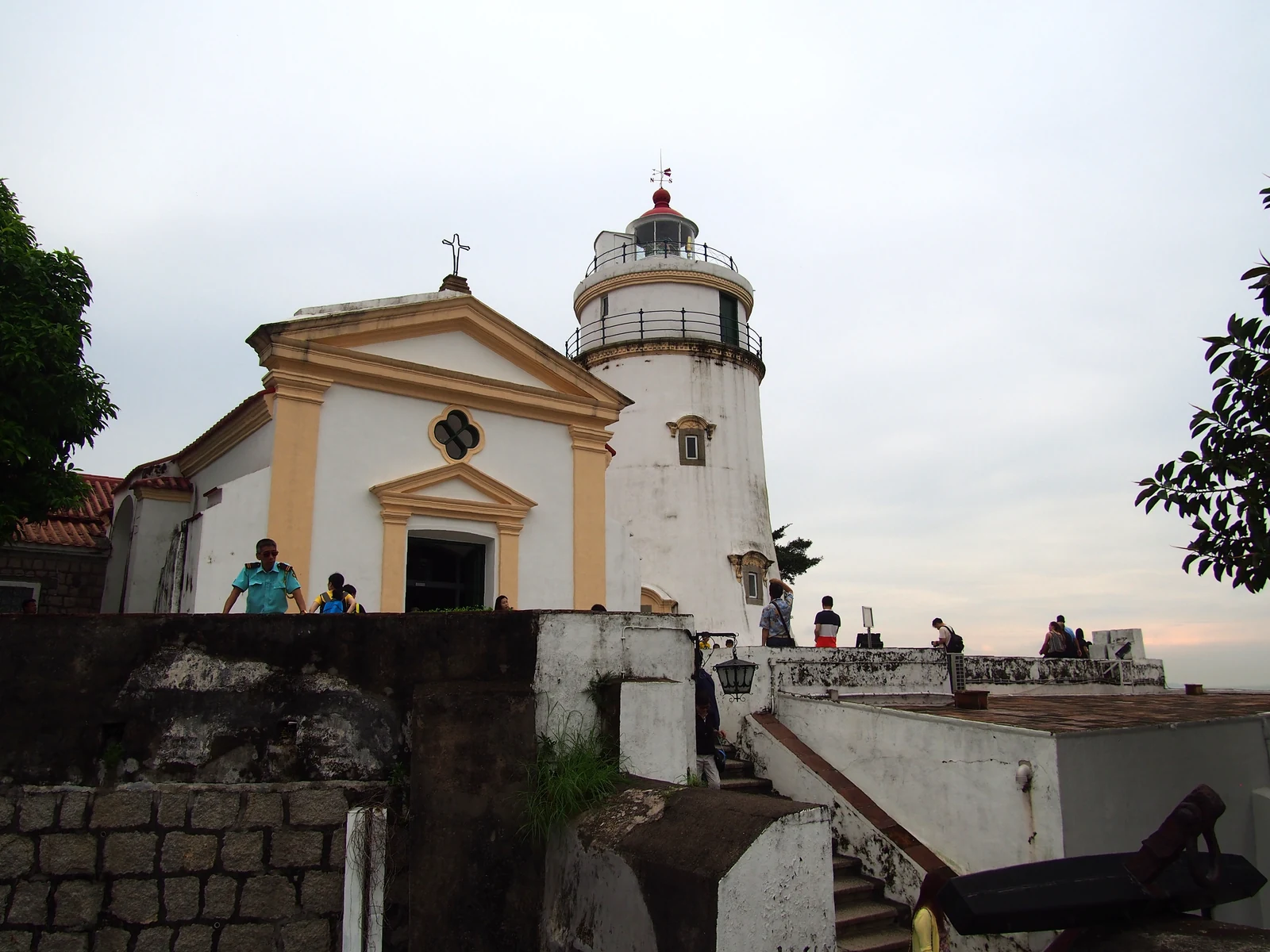 Guia Chapel and lighthouse inside the historic fortress