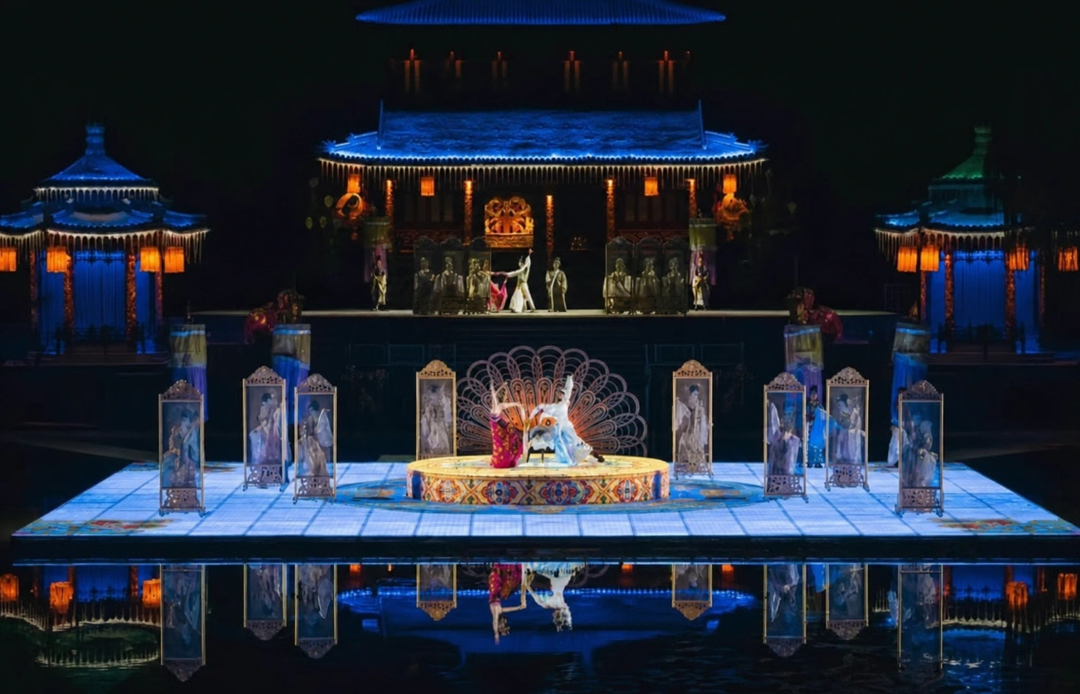 The show's performance moments with water and architecture