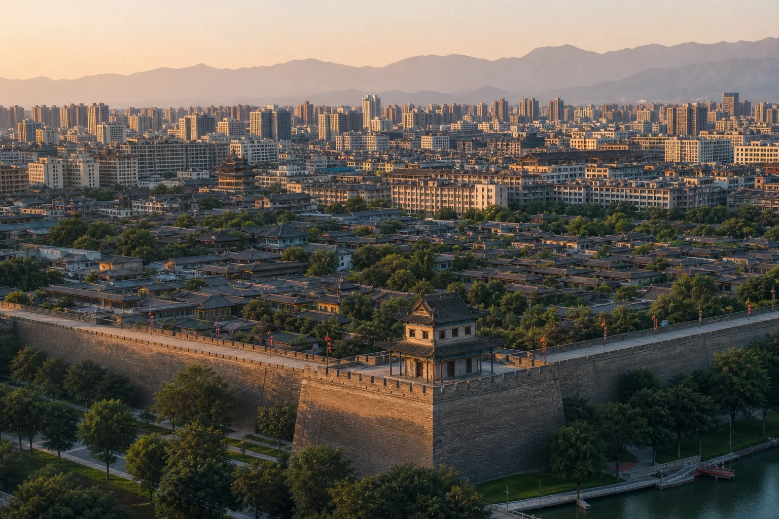 Yongning Gate and Xi'an City Wall