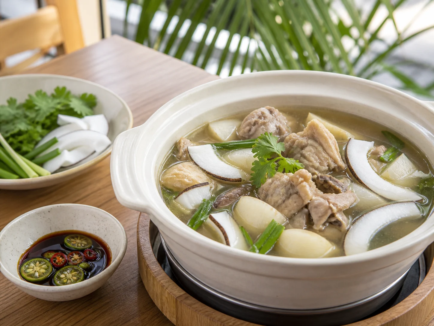 Image of Shenzhen-style coconut chicken hotpot