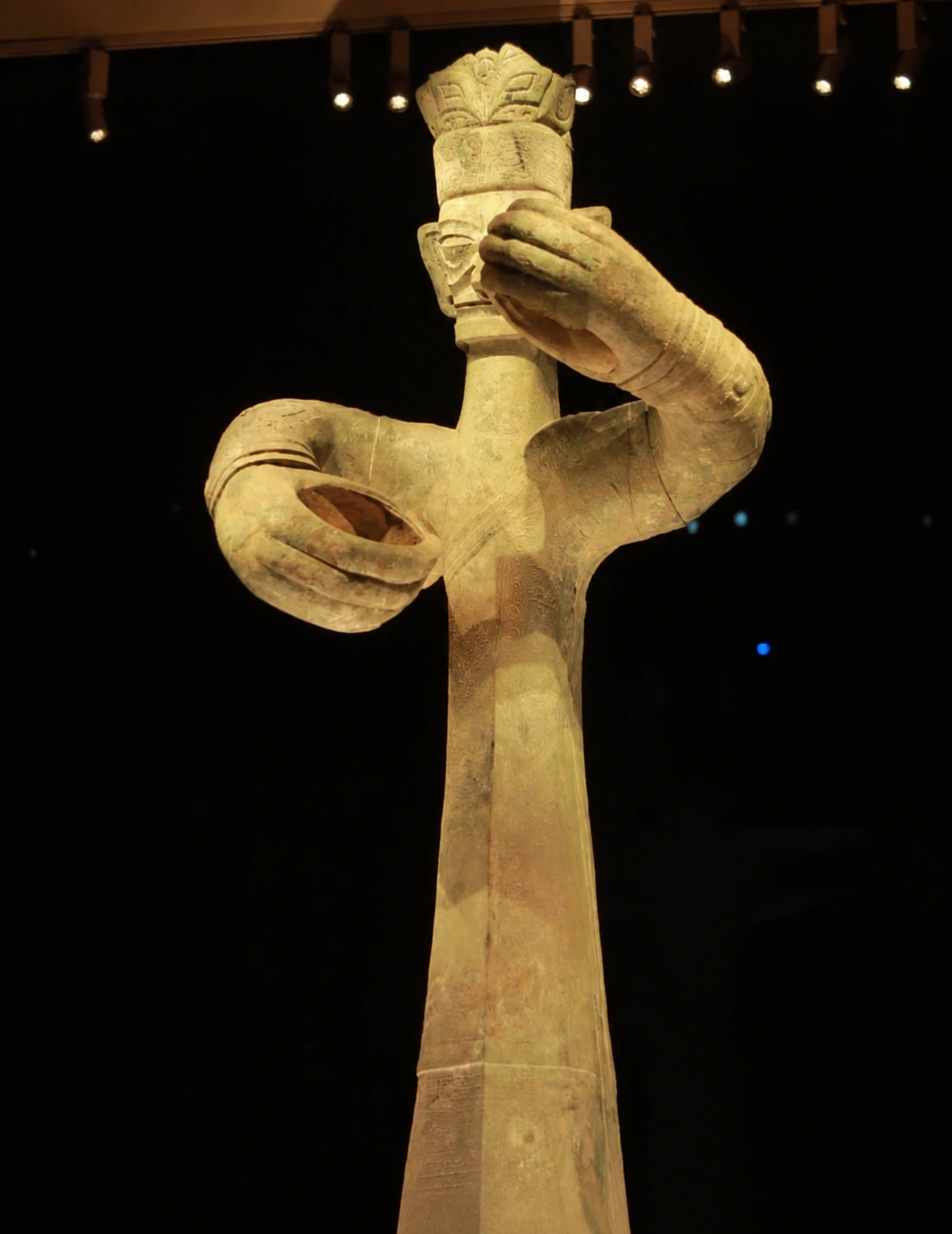 The iconic Bronze Standing Figure at Sanxingdui Museum