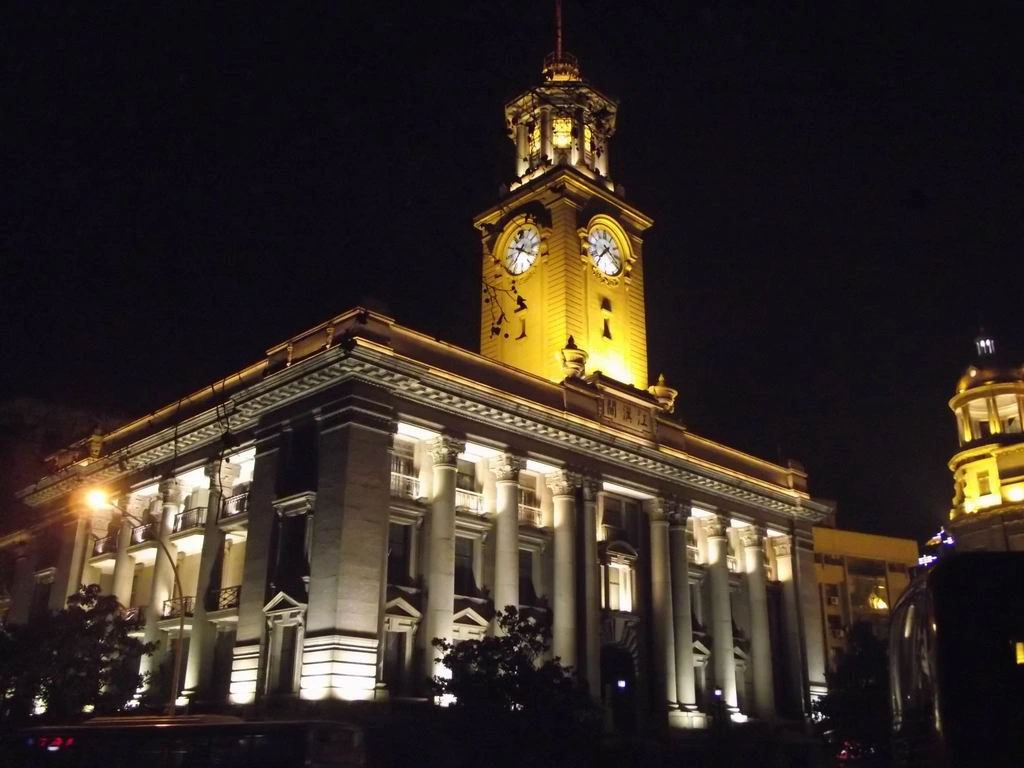 Wuhan Customs House clock tower near the Hankou riverfront