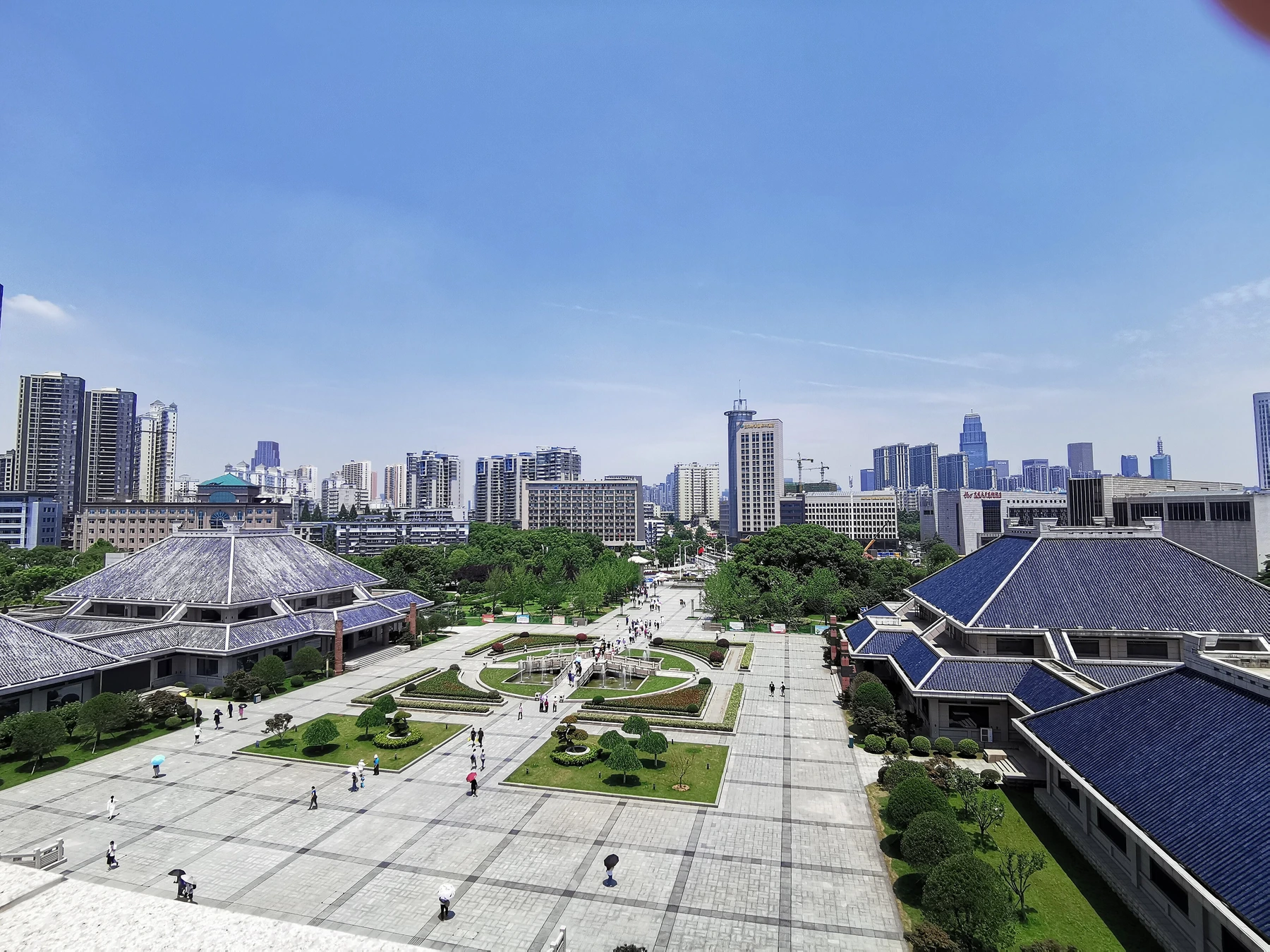 Hubei Provincial Museum complex beside Wuhan's East Lake area