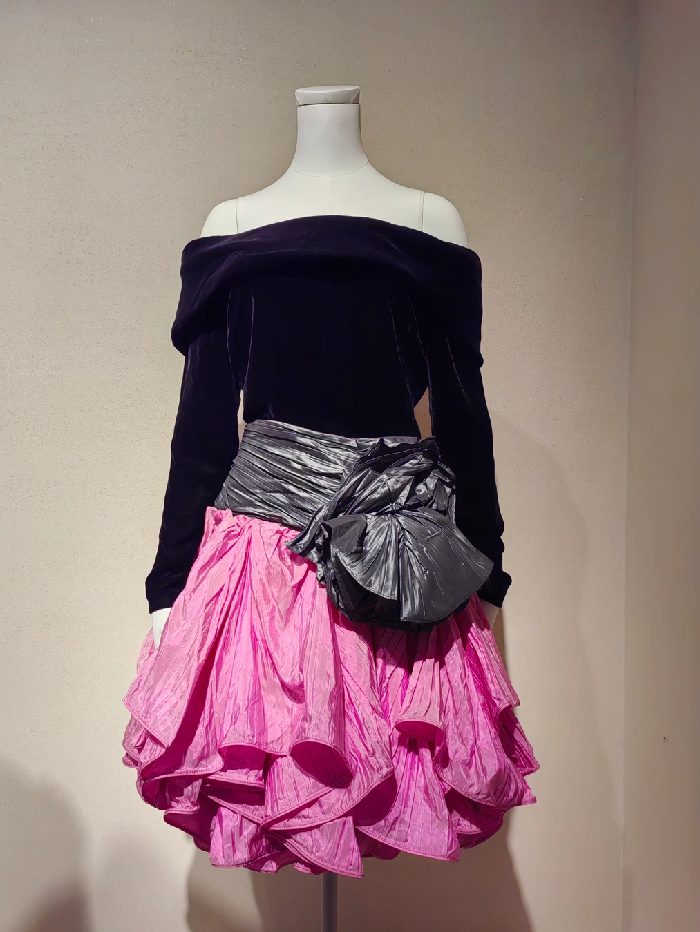 Contemporary dress displayed in a China National Silk Museum exhibition