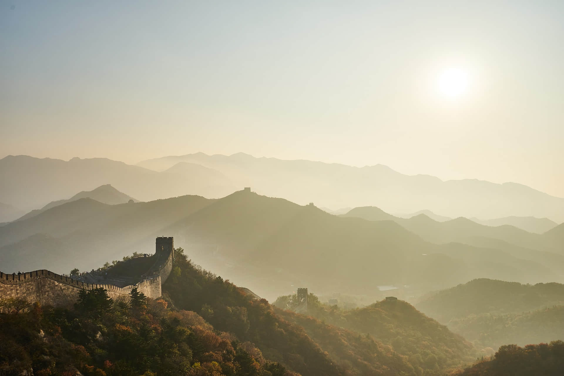 Panoramic view of Badaling Great Wall