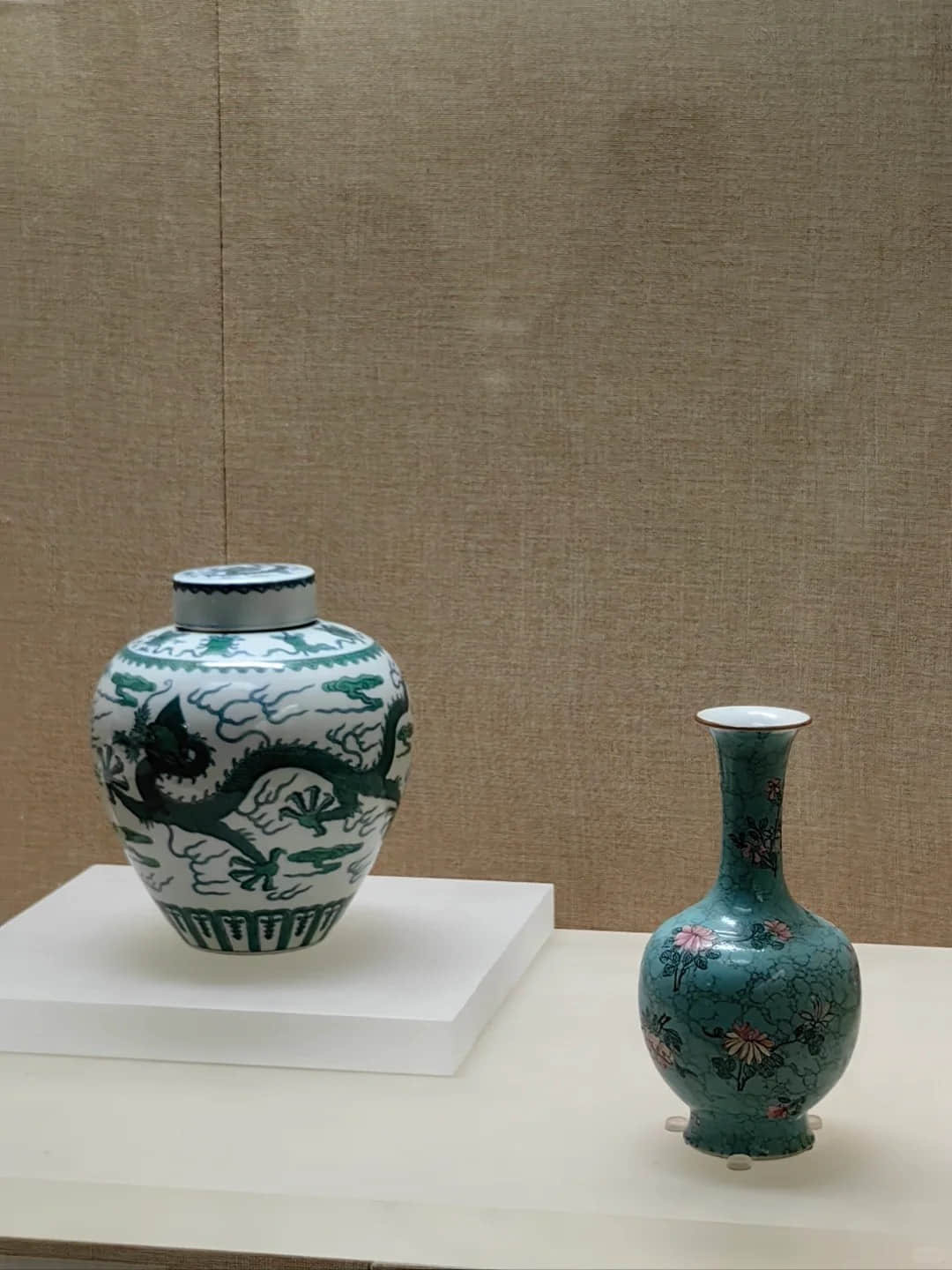 Ceramic artifacts display in the museum