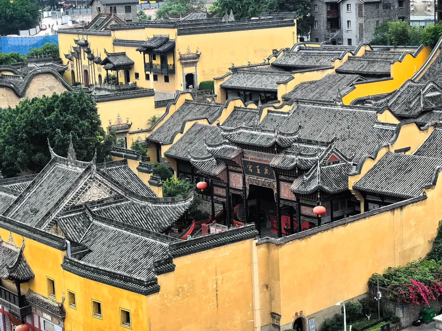 Aerial view of Huguang Guild Hall