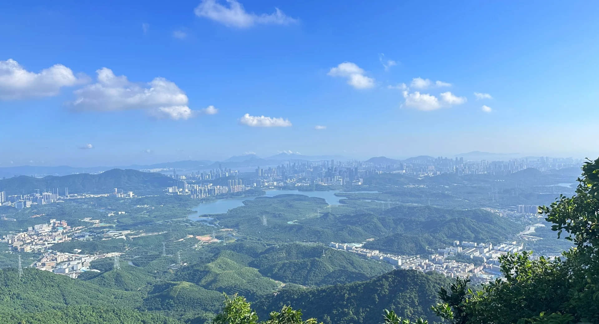 Panoramic view from Little Yangtai Mountain peak