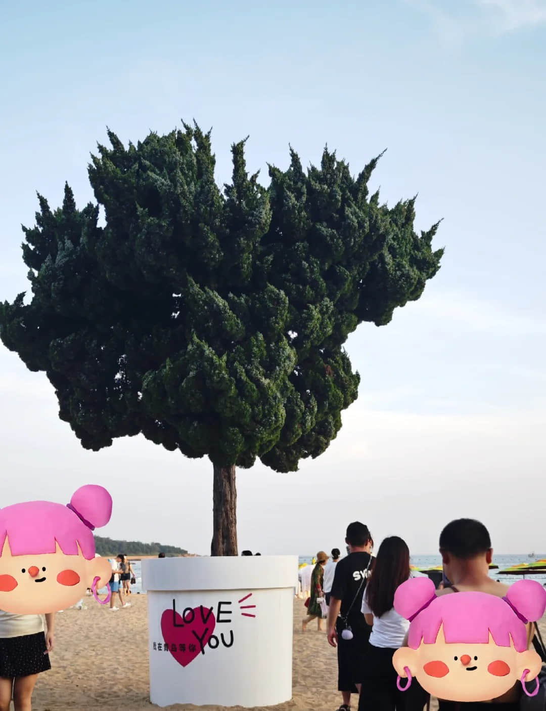 Qingdao No.1 Bathing Beach Heart Tree