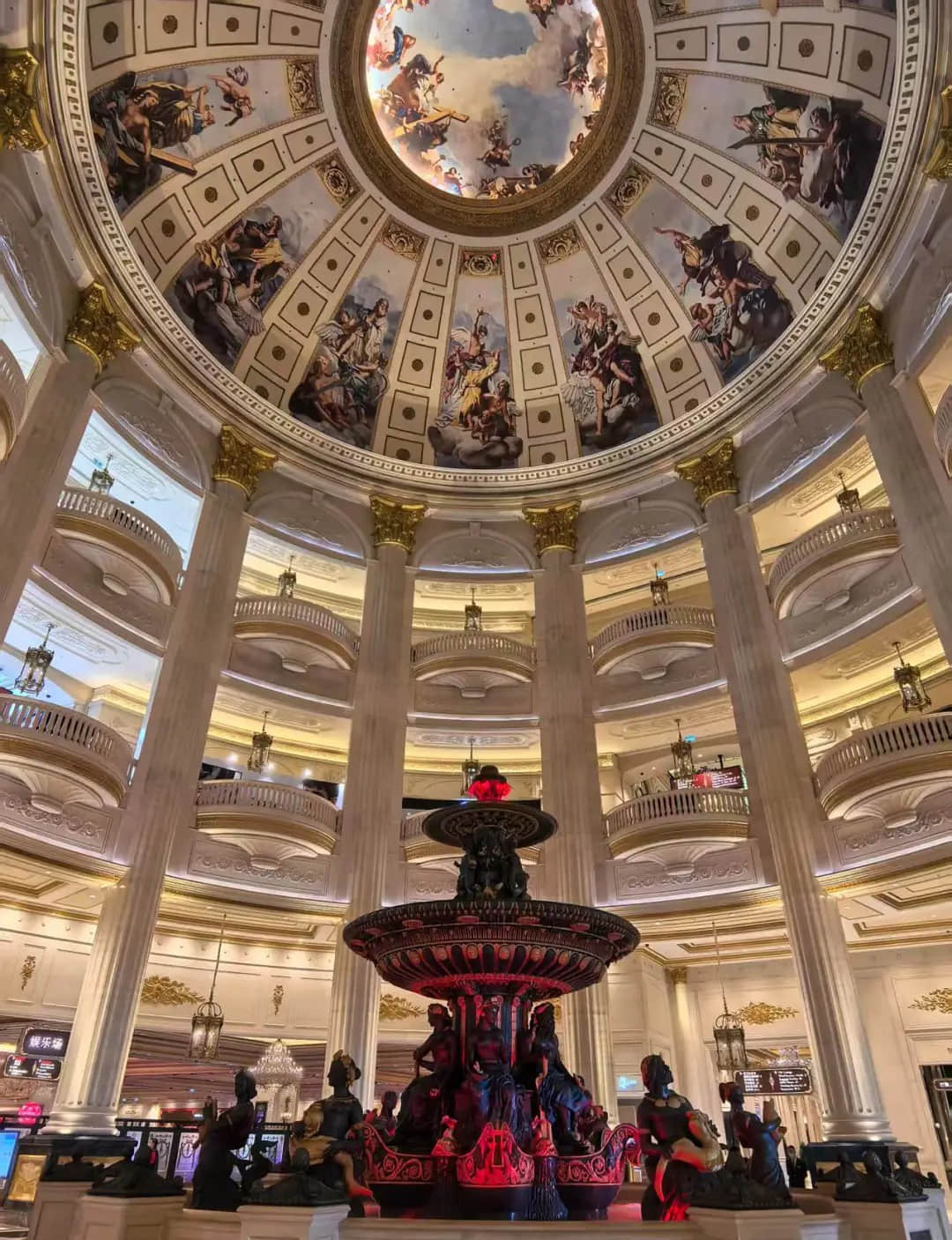 The grand lobby of The Parisian Macao