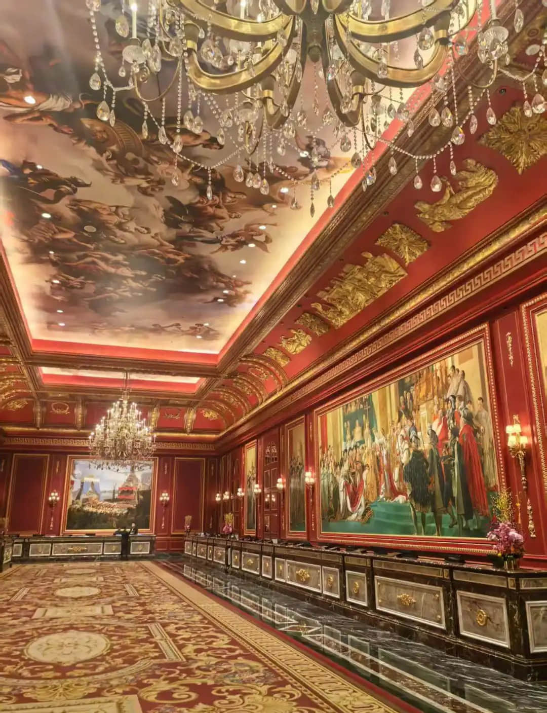 The elegant gallery at The Parisian Macao