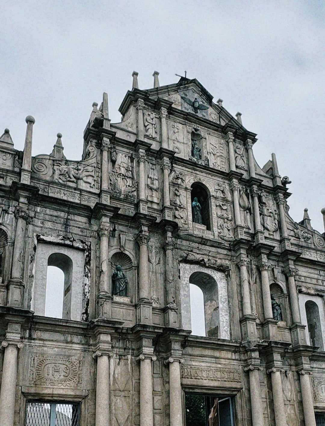 Front view of the Ruins of St. Paul's in Macau