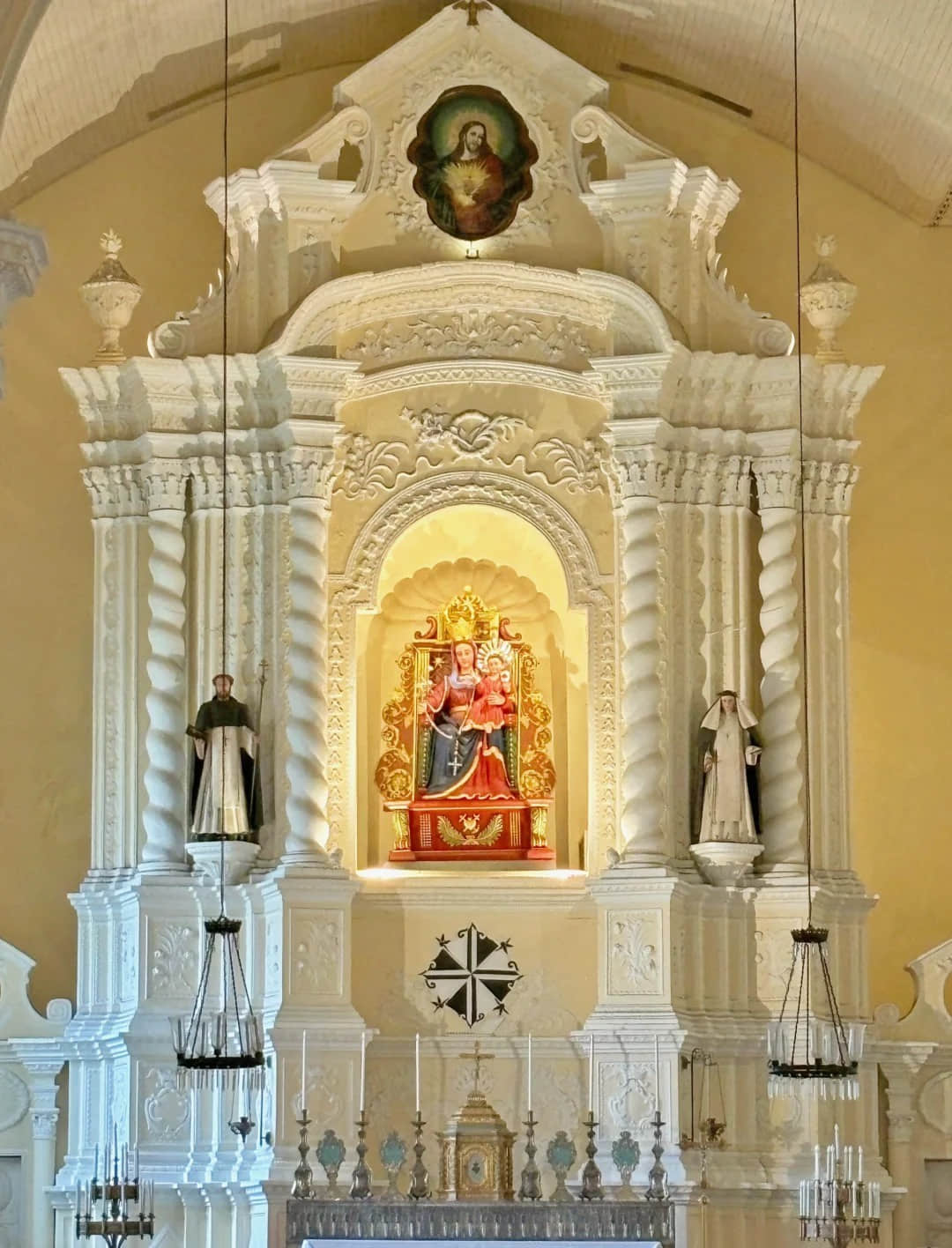 Interior details and decorations of St. Dominic's Church