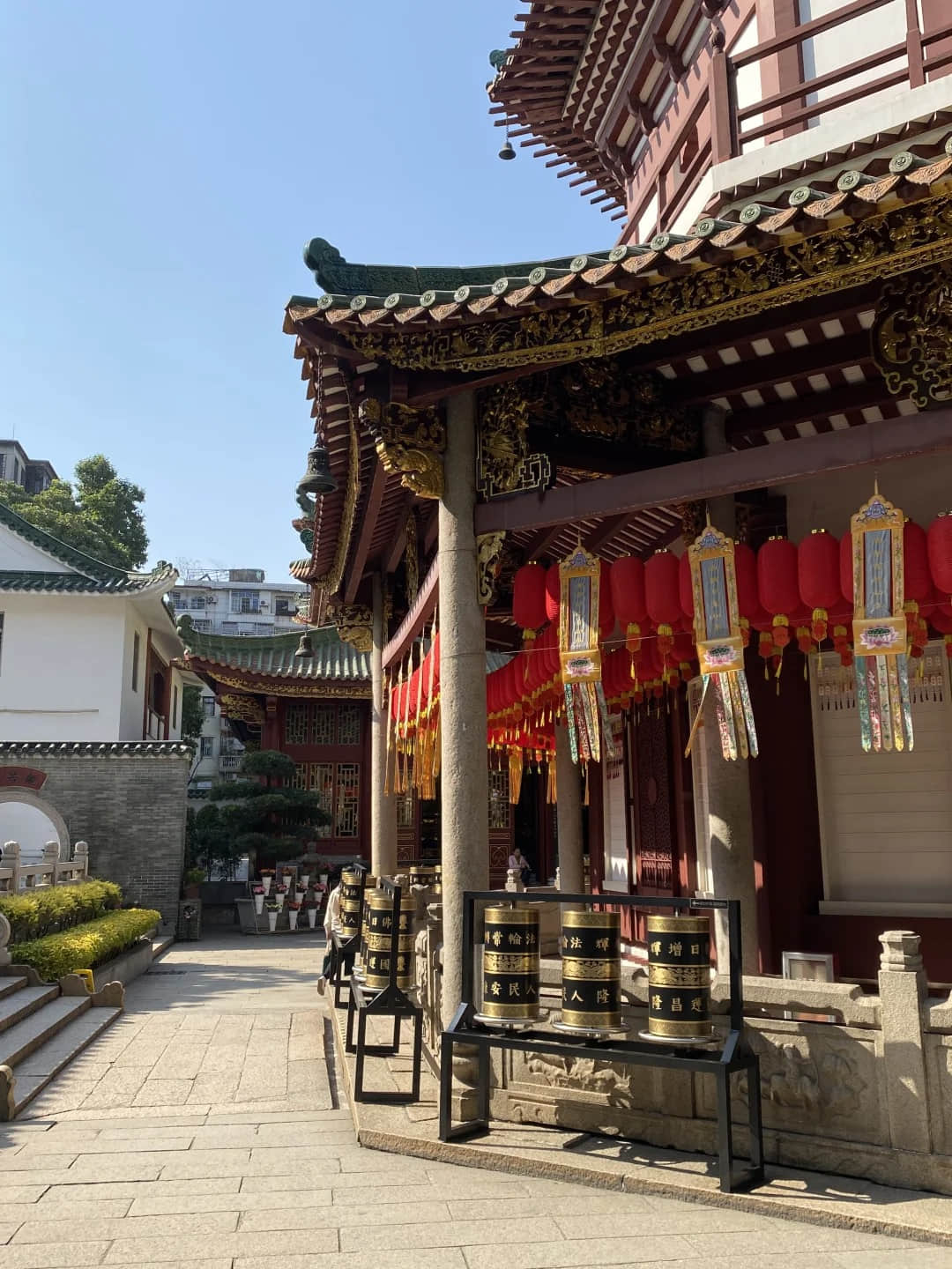 Interior of the Temple of Six Banyan Trees