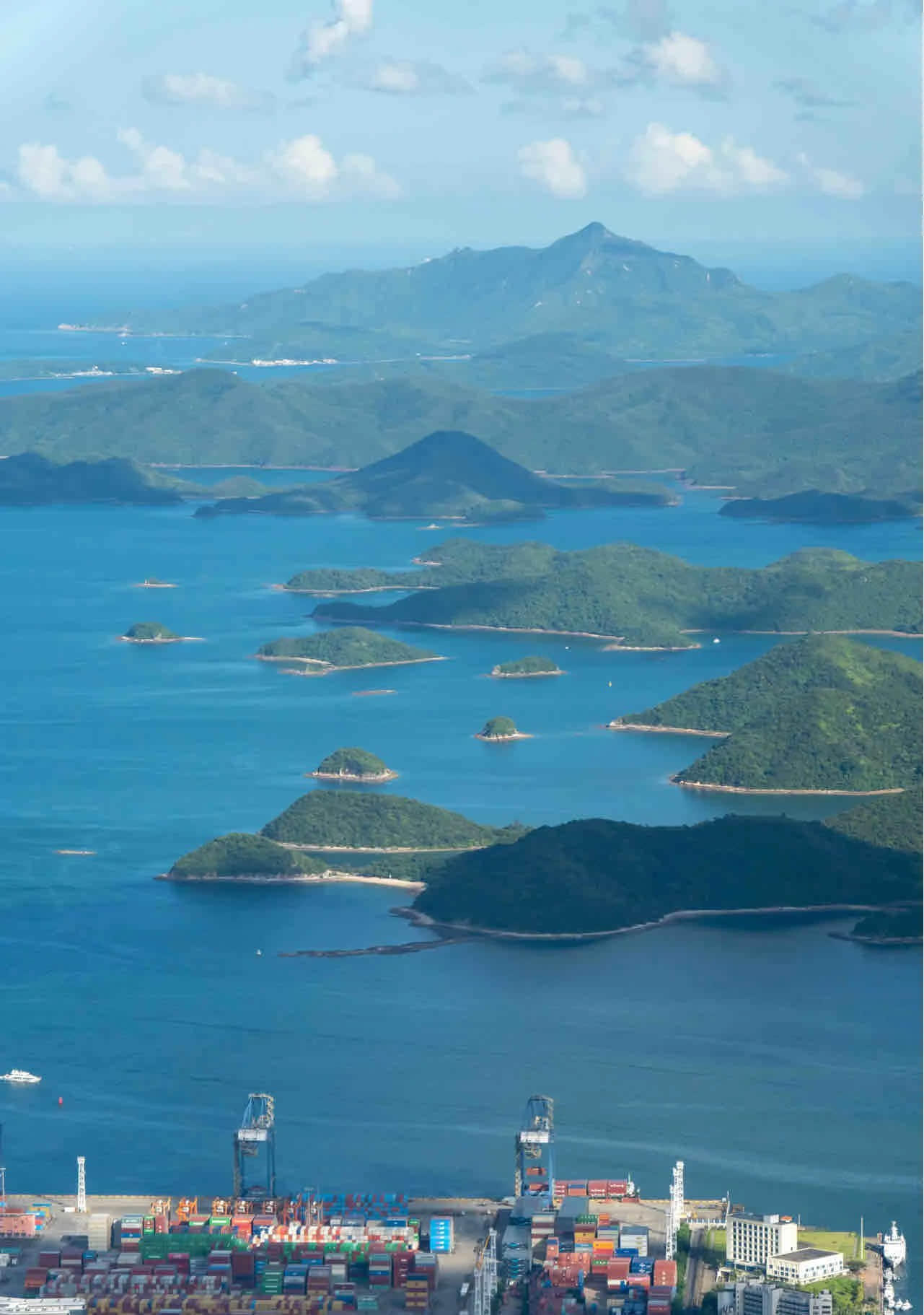 View of islands from Wutong Mountain