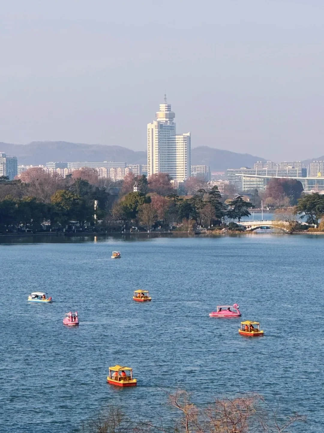 Xuanwu Lake Park boats